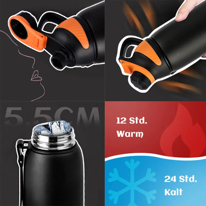 20 oz Stainless Steel Insulated Water Bottle With Spout With Magnetic Lid