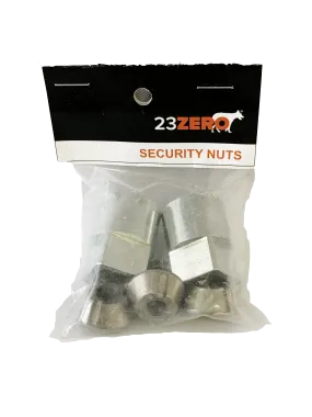 23ZERO Security Nuts (M8 x 1.25) 4 nuts 2 keys