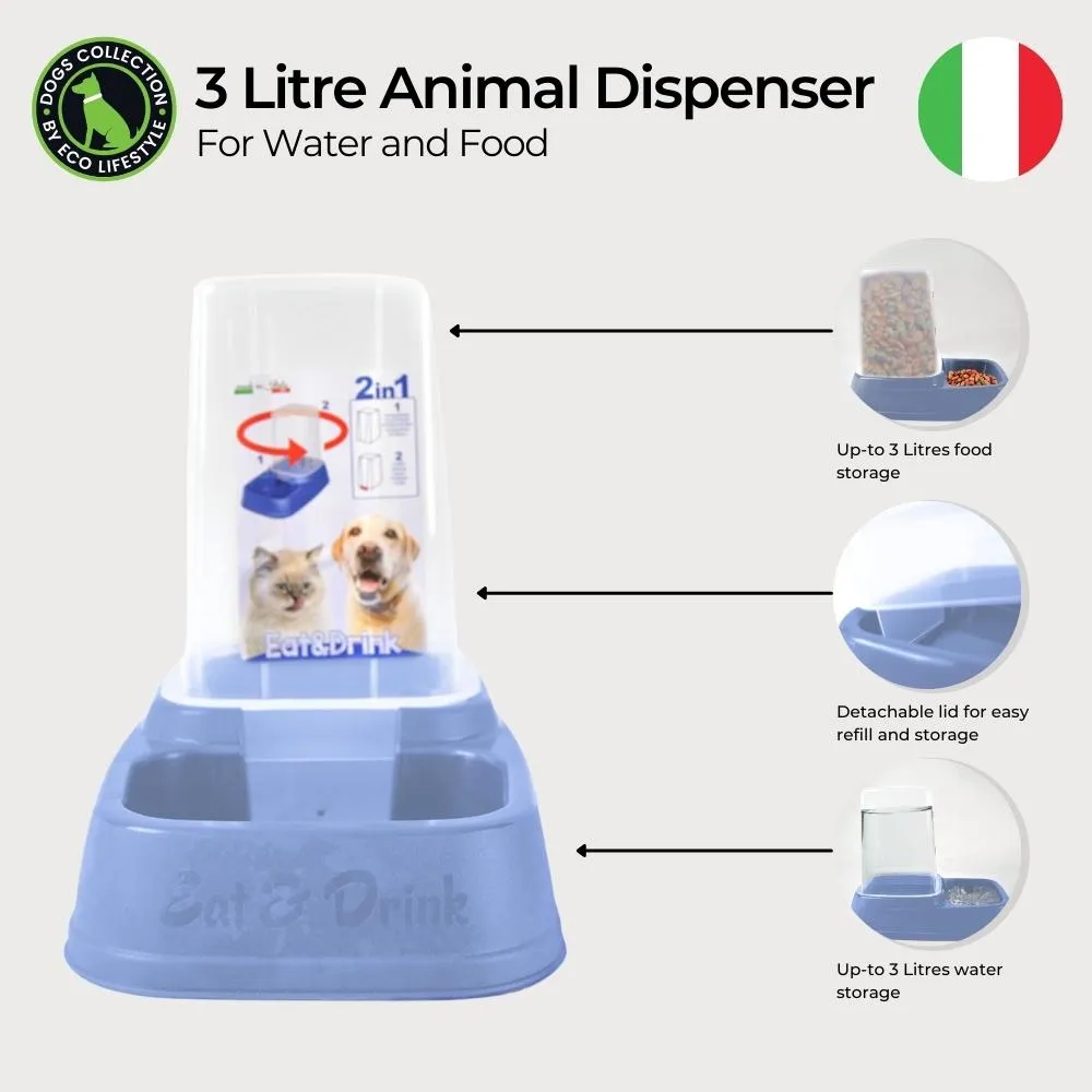 Animal Dispenser for Water or Food - 3 Litres