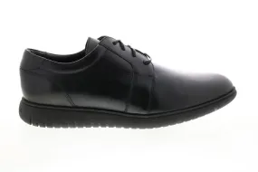 Aquatalia Carlo Calf 34M0913-BLK Mens Black Oxfords & Lace Ups Plain Toe Shoes