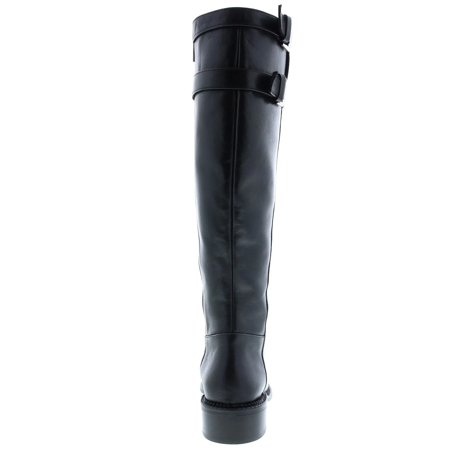 Aquatalia Orsyn Calf 34L3792-BLK Womens Black Leather Zipper Knee High Boots