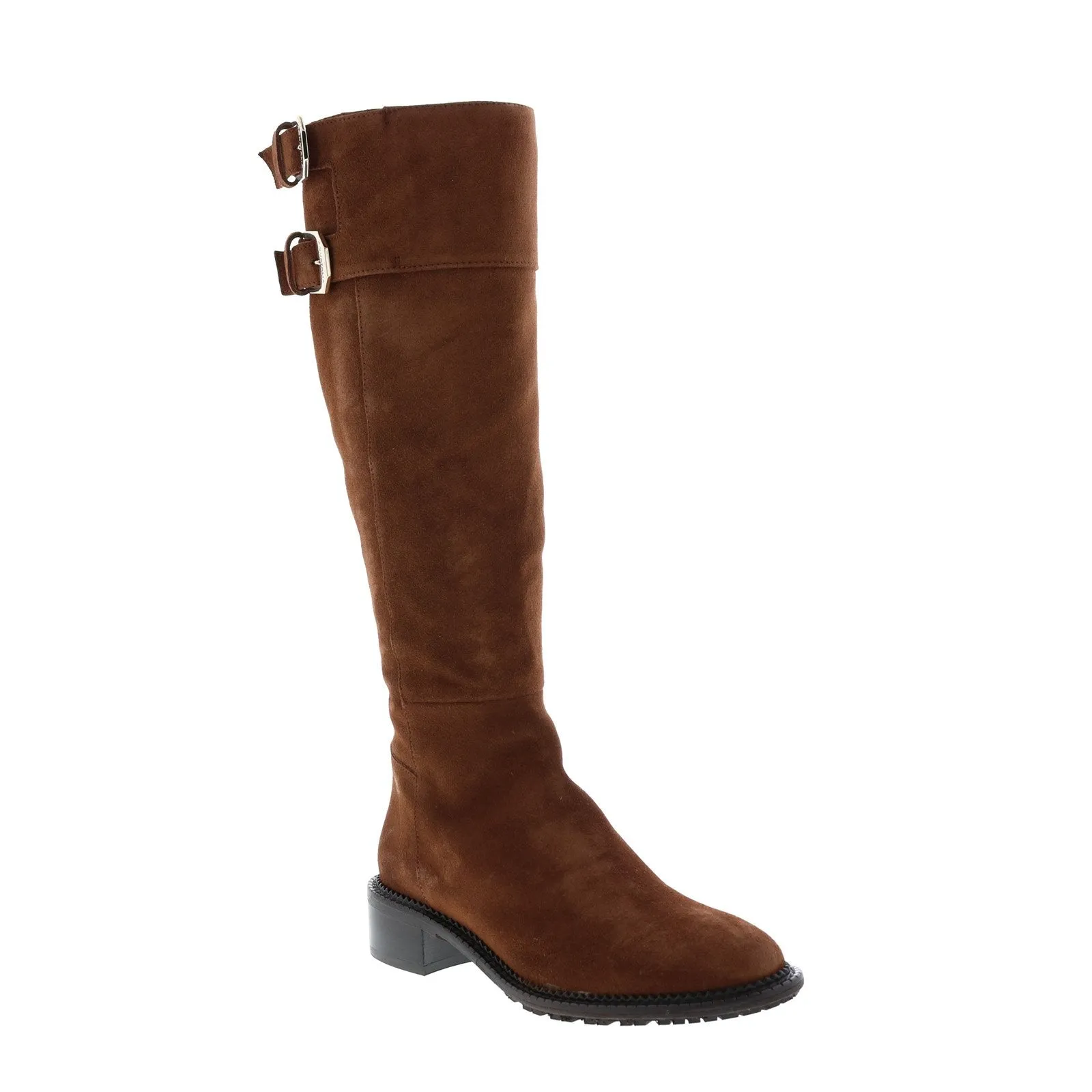 Aquatalia Orsyn Suede 34L3793-CHT Womens Brown Suede Zipper Knee High Boots