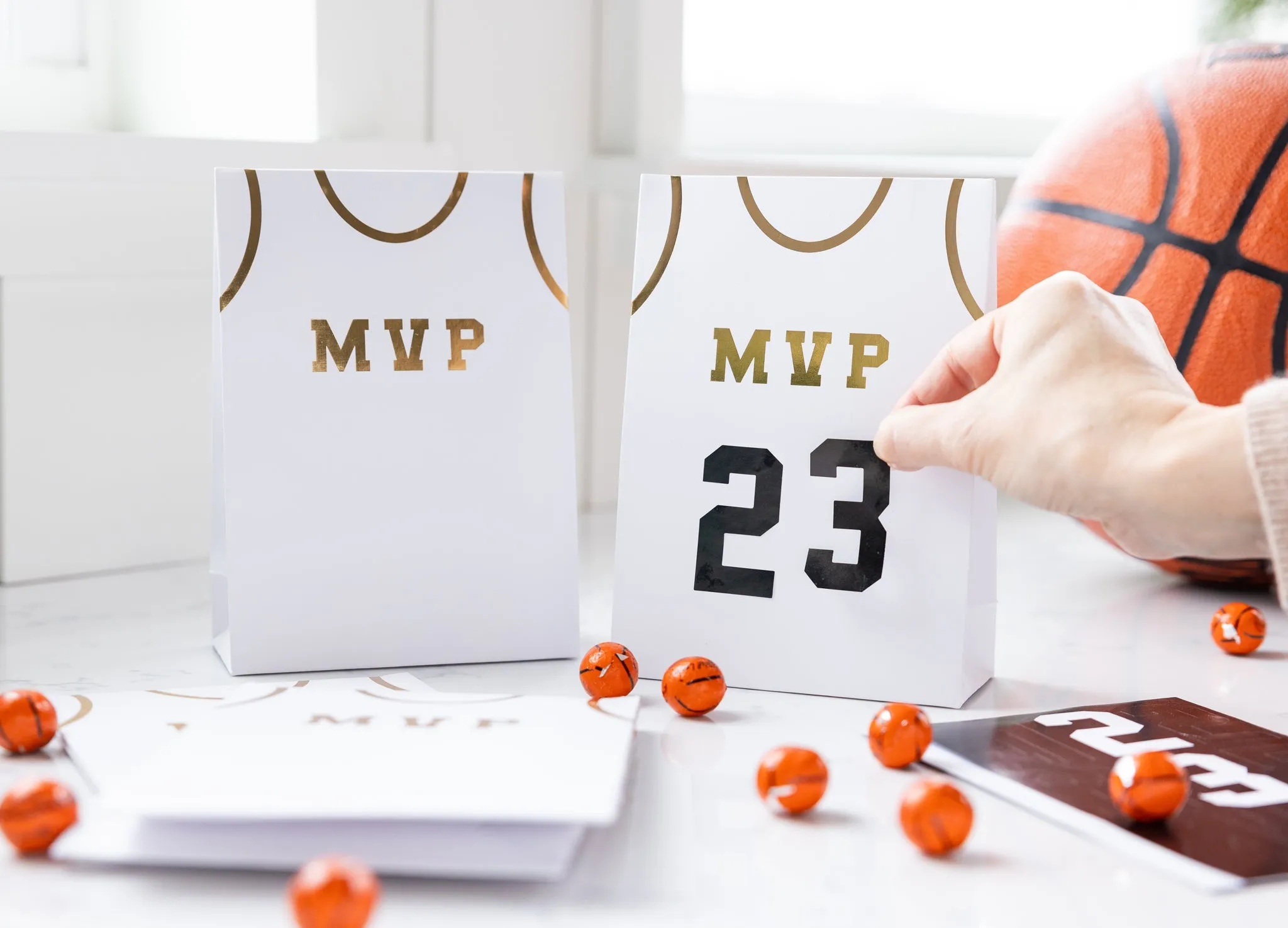 Basketball Treat Bags