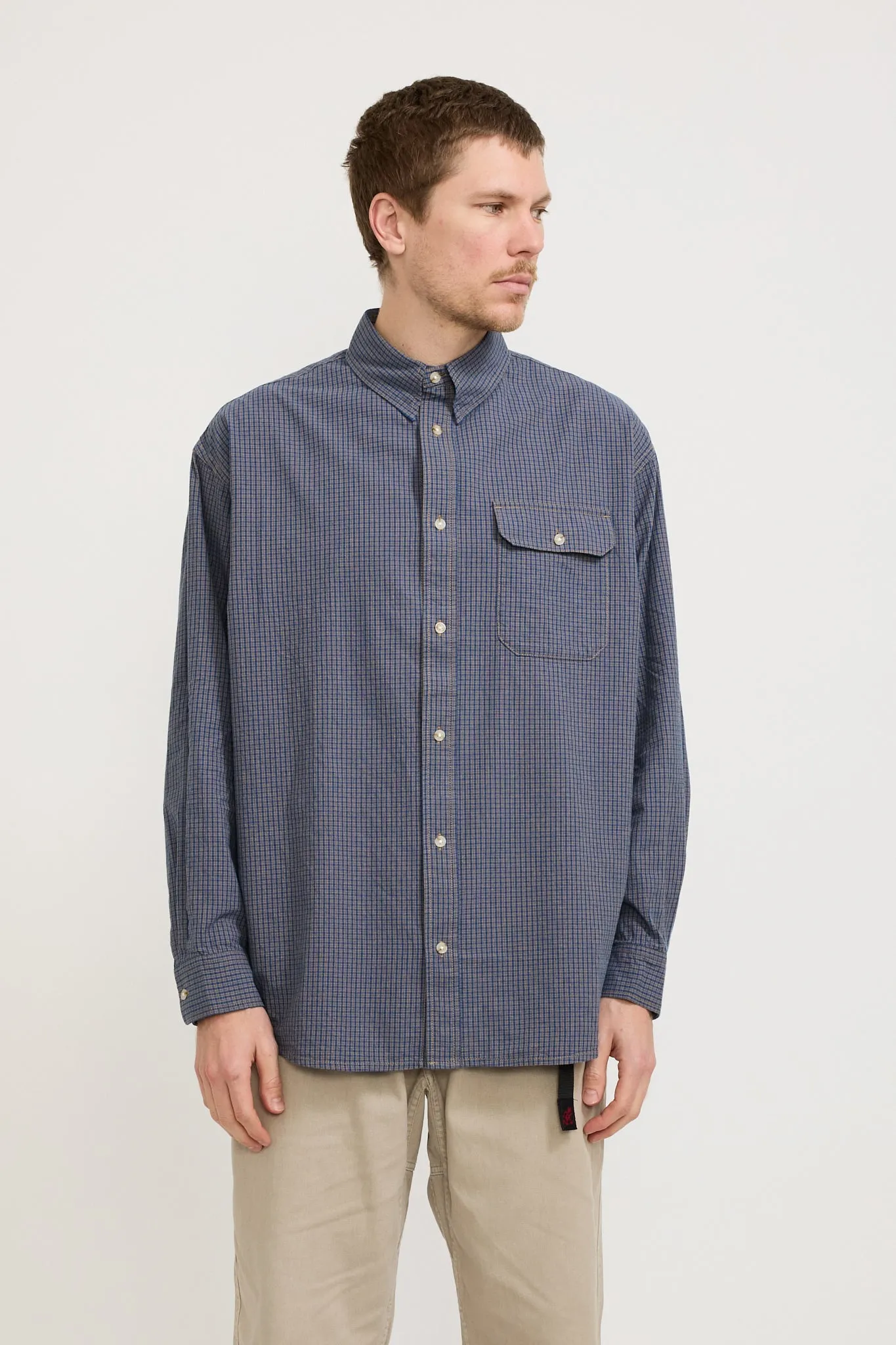 Checkered Stance Shirt Sierra Check Navy