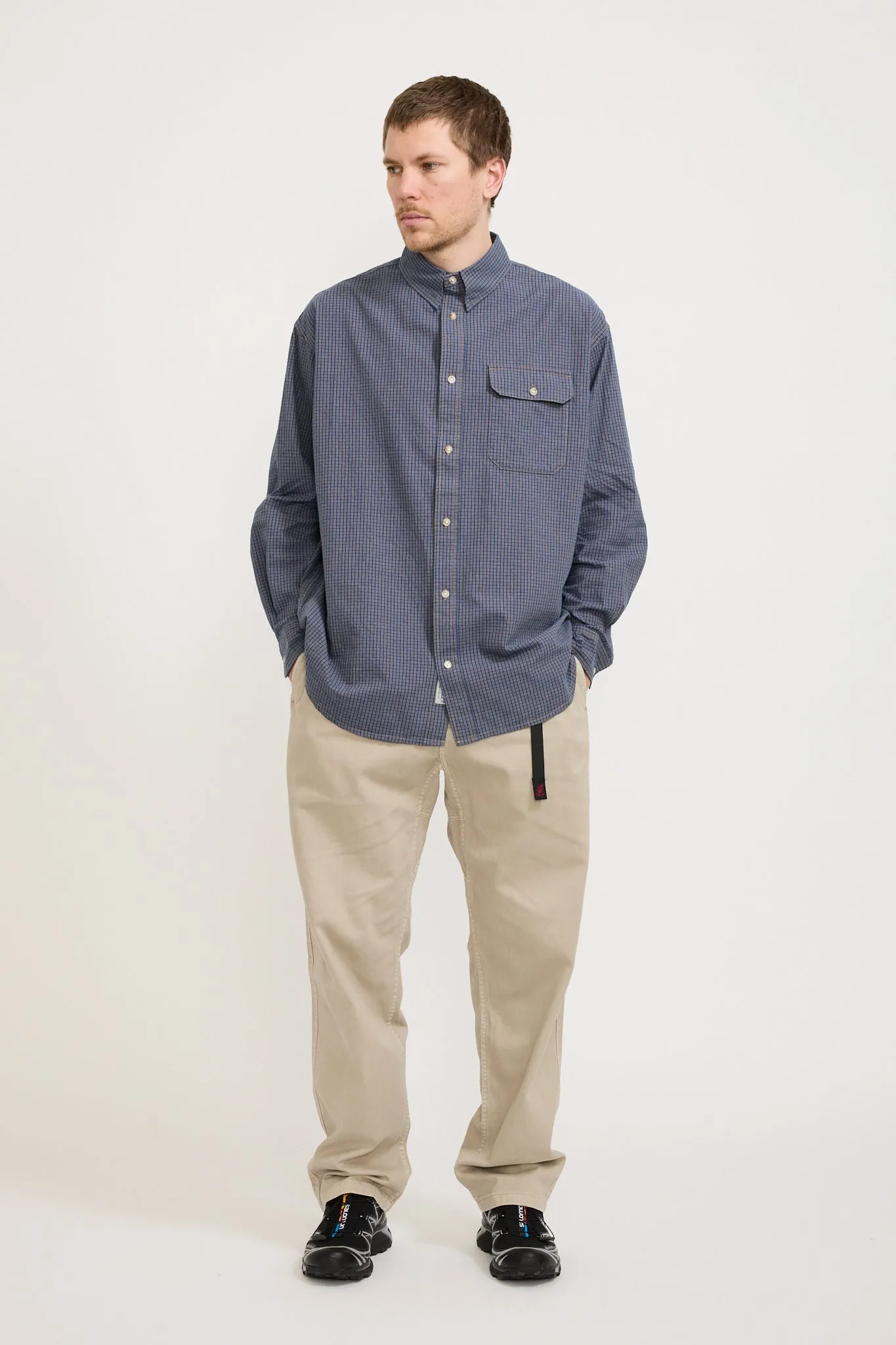 Checkered Stance Shirt Sierra Check Navy