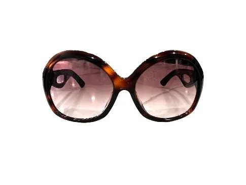 Emilio Pucci Tortoise Shell Round Oversized Sunglasses