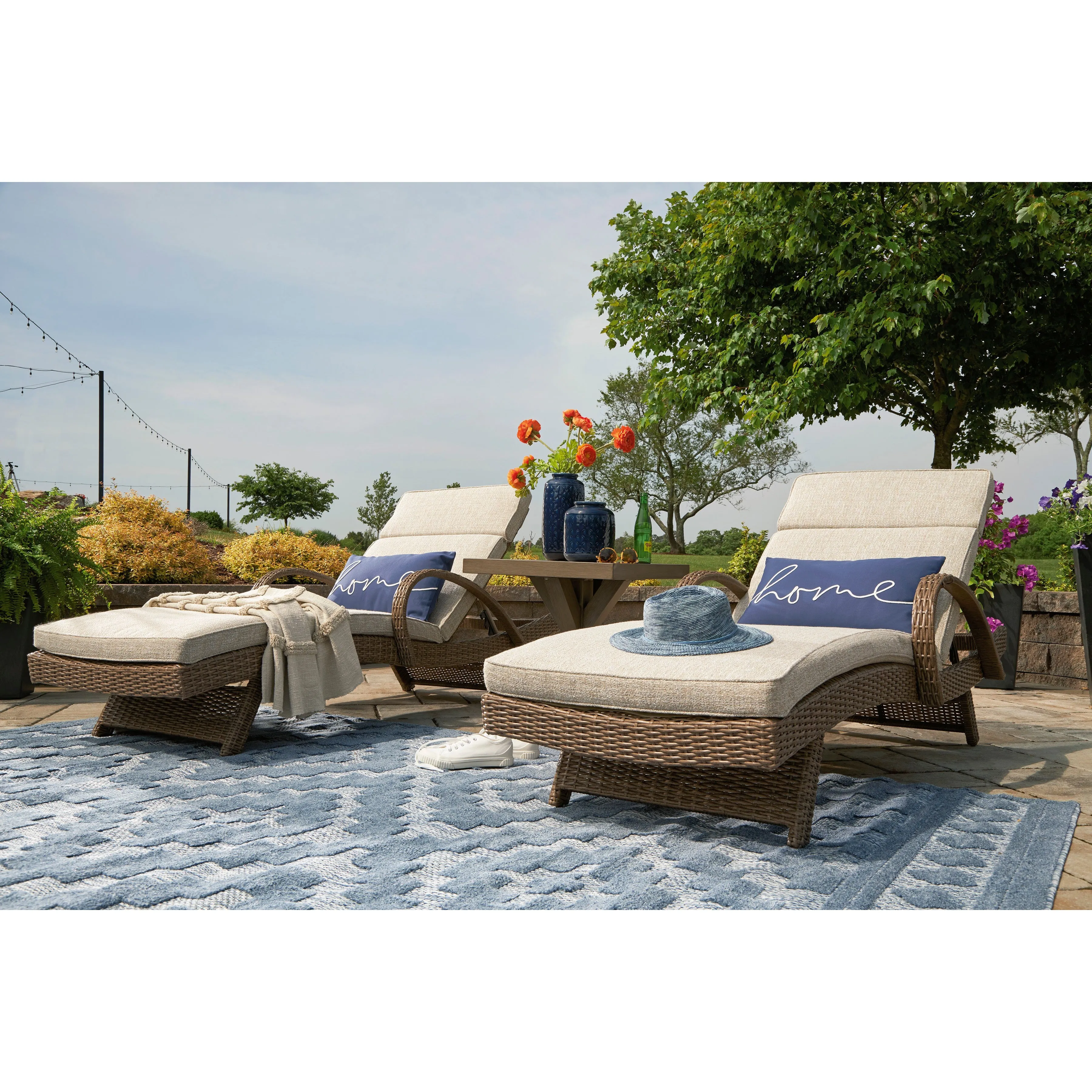 Fire Island Mist Outdoor Pool Chaise Lounge