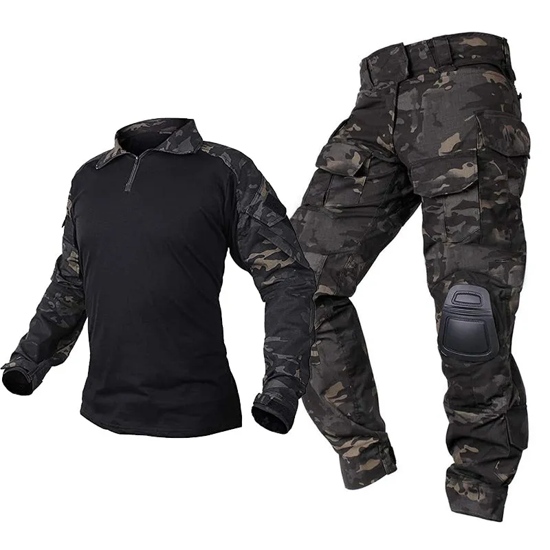 G3 Pro Combat Clothing Suit Men's Tactical Uniform Dark Camo