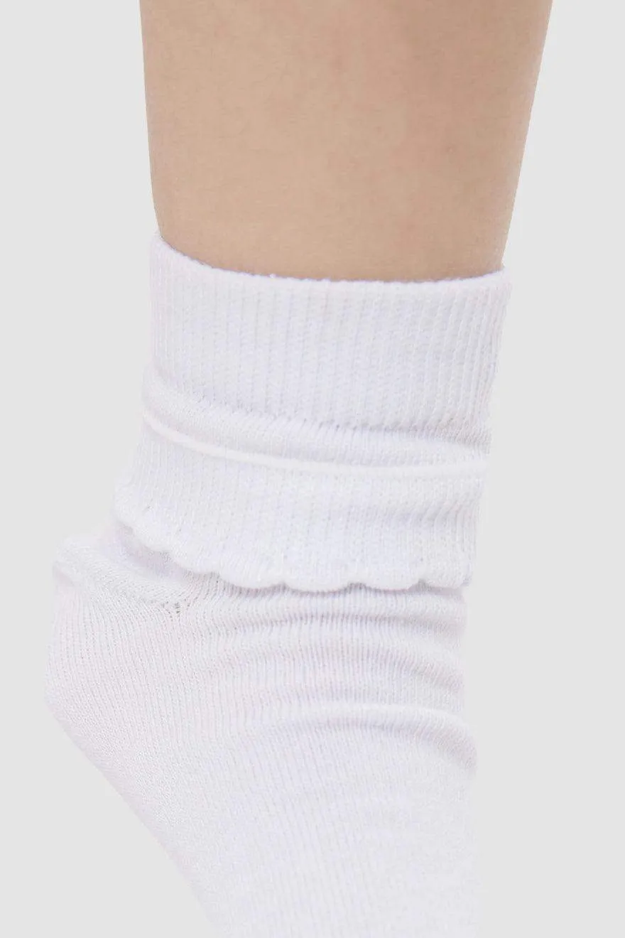 Girly White Socks - 1 Pair