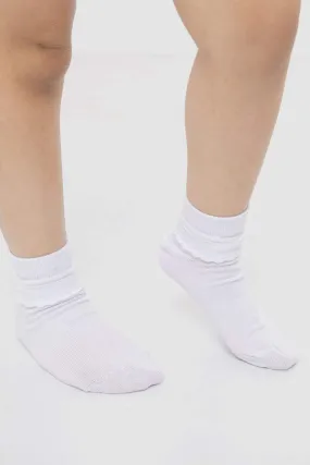 Girly White Socks - 1 Pair