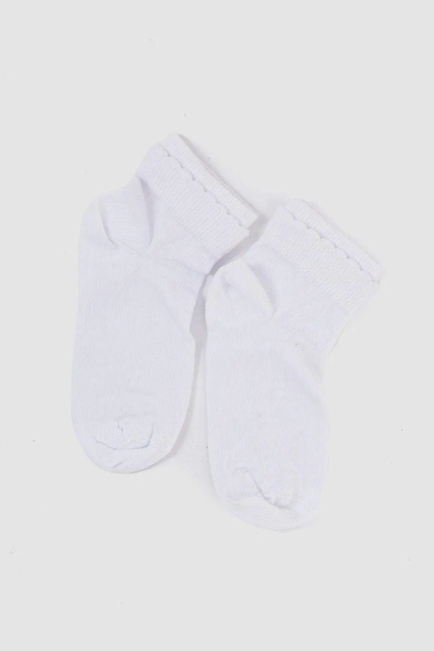 Girly White Socks - 1 Pair