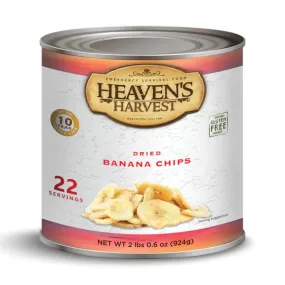 Heaven's Harvest - Banana Chips #10 Can - 22 Servings