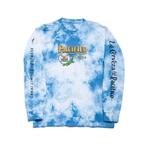 Lakai Cerveza Long Sleeve T-Shirt - Navy Tie Dye