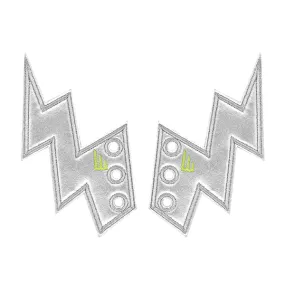 Lightning bolt wings silver