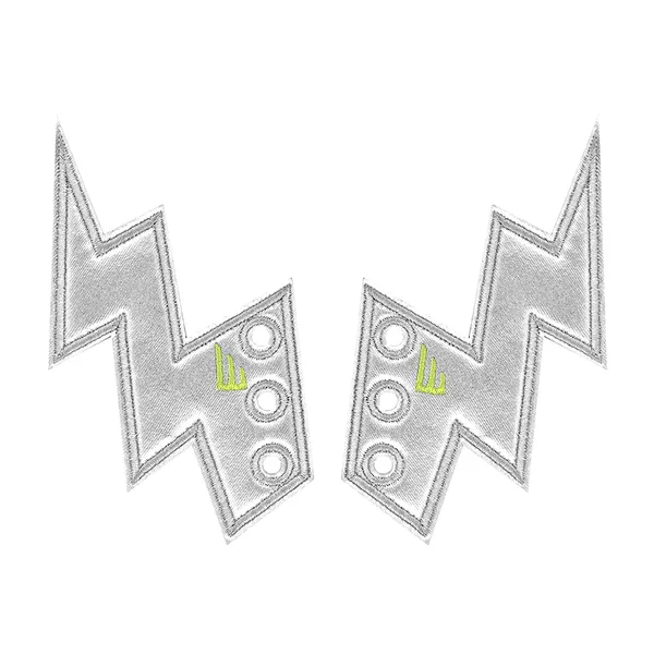 Lightning bolt wings silver