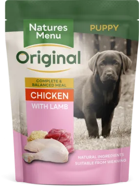 Natures Menu Pouch Puppy / Junior Chicken with Lamb 8 x 300g