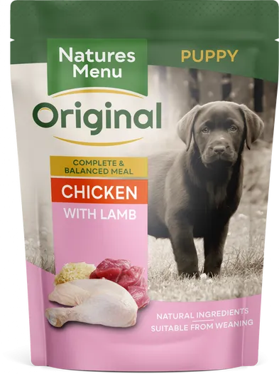 Natures Menu Pouch Puppy / Junior Chicken with Lamb 8 x 300g