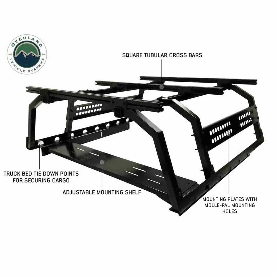 Overland Vehicle Systems Discovery Rack - Full Size Truck-Short Bed Application