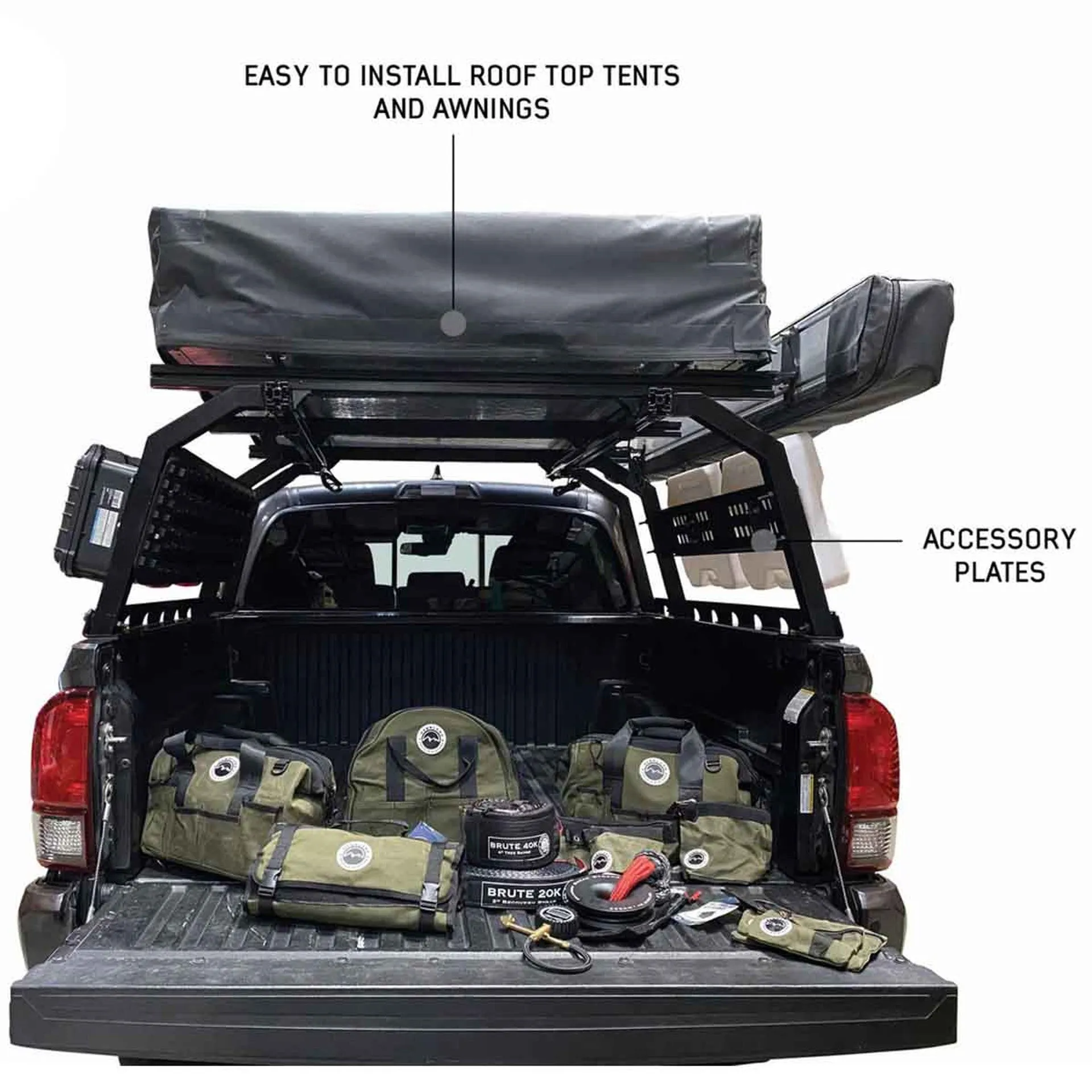 Overland Vehicle Systems Discovery Rack - Full Size Truck-Short Bed Application