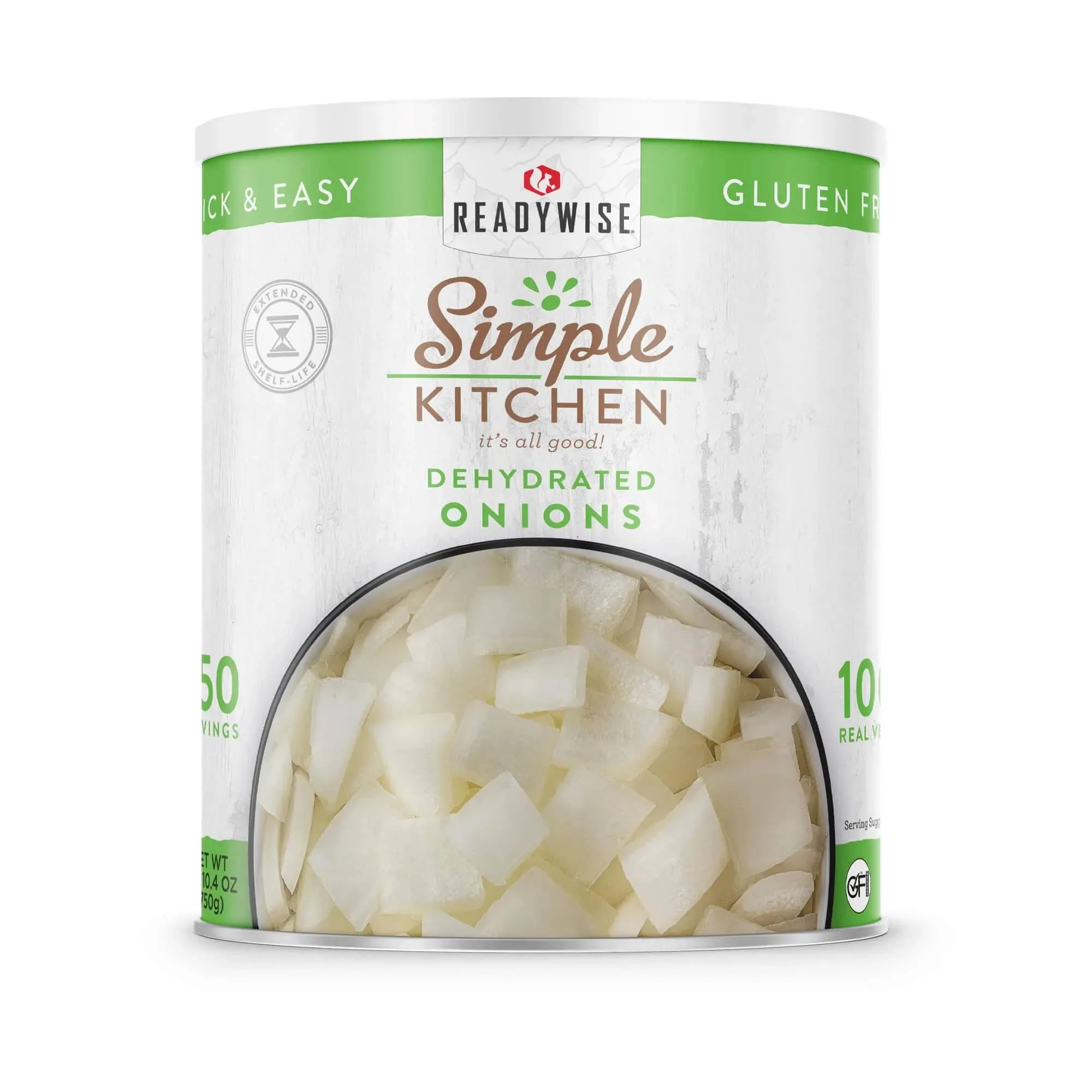 ReadyWise - Simple Kitchen Dehydrated Chopped Onions - 250 Serving Can