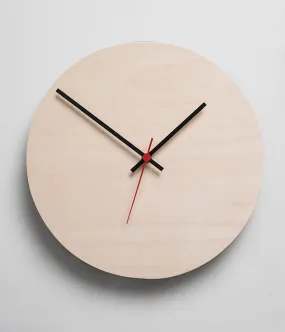 Round Clock Natural