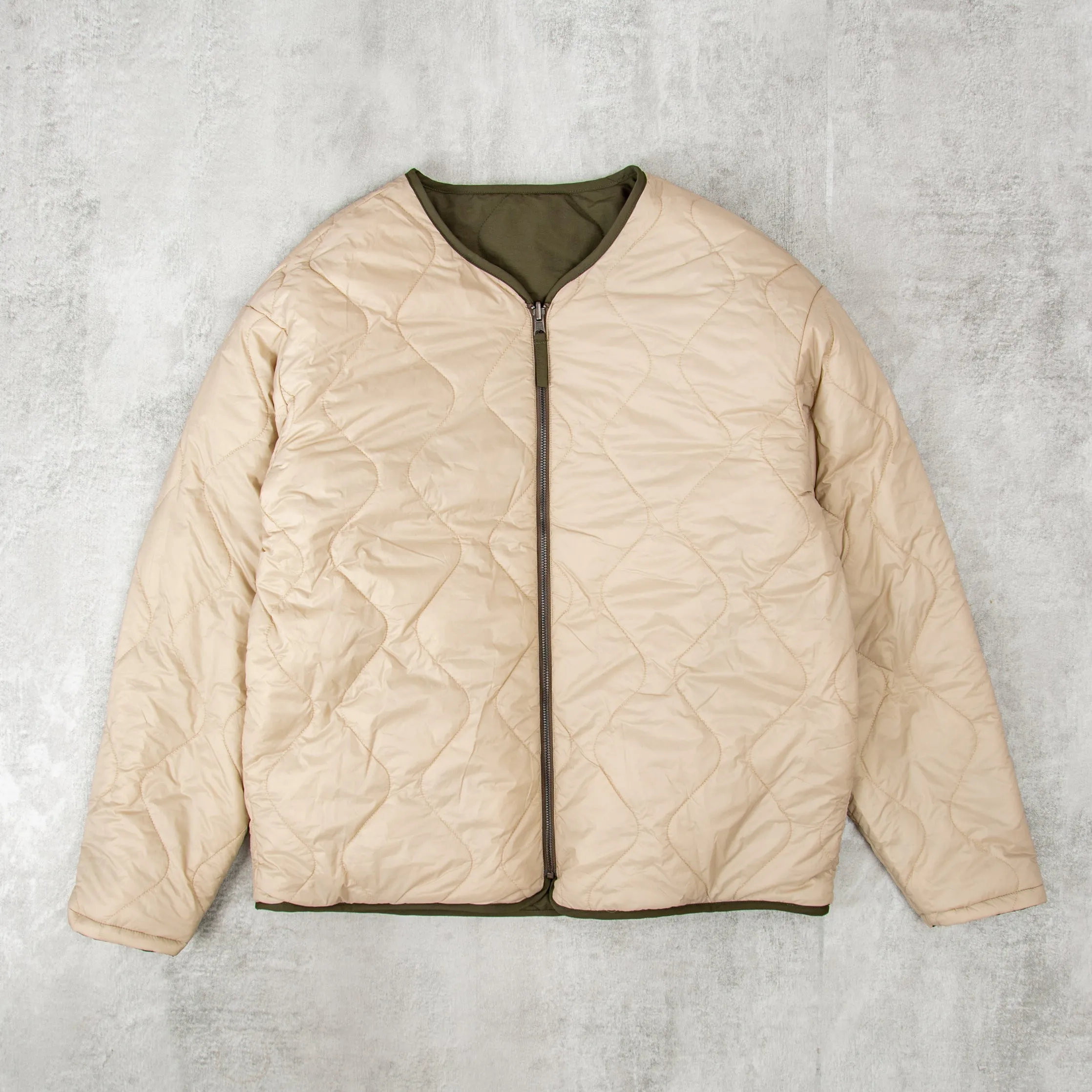 Stan Ray Reversible Quilted Liner Jacket - Olive