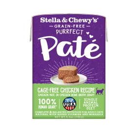 Stella & Chewy's Wet Food for Cats - Purrfect Pate Cage-Free Chicken Recipe 5.5 Ounces