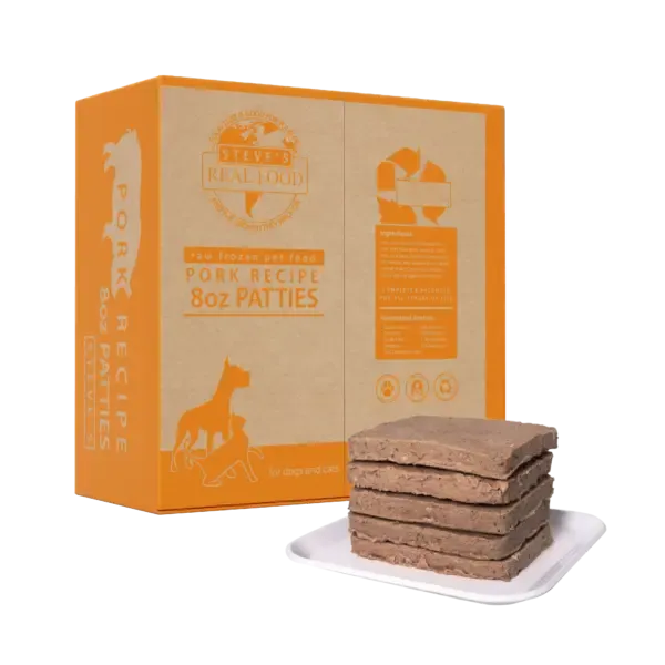 Steve's Real Food Frozen Raw Pork Diet for Dogs and Cats