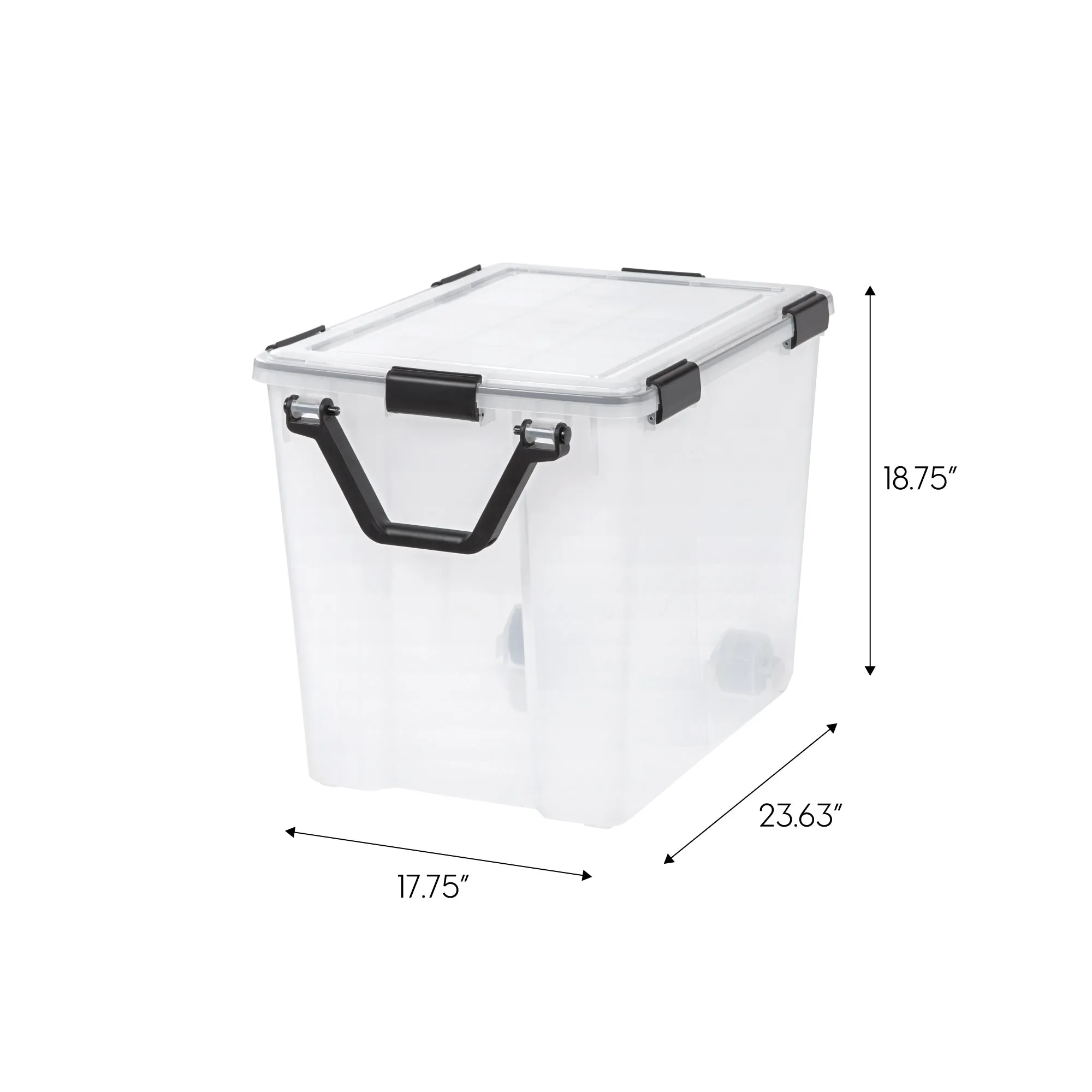 Storage Container with Handles and Wheels WeatherPro® 2 Pack - 103QT - Gasket Box