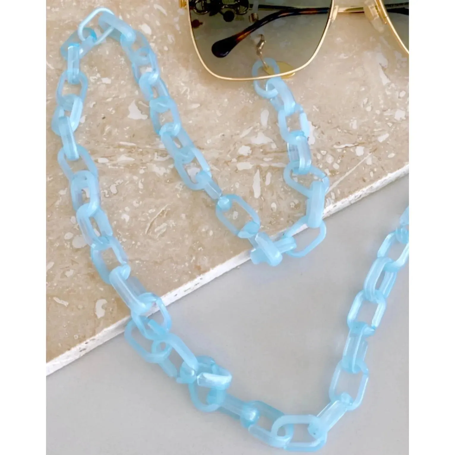 Sunglasses Chain - Capri Chain Aqua