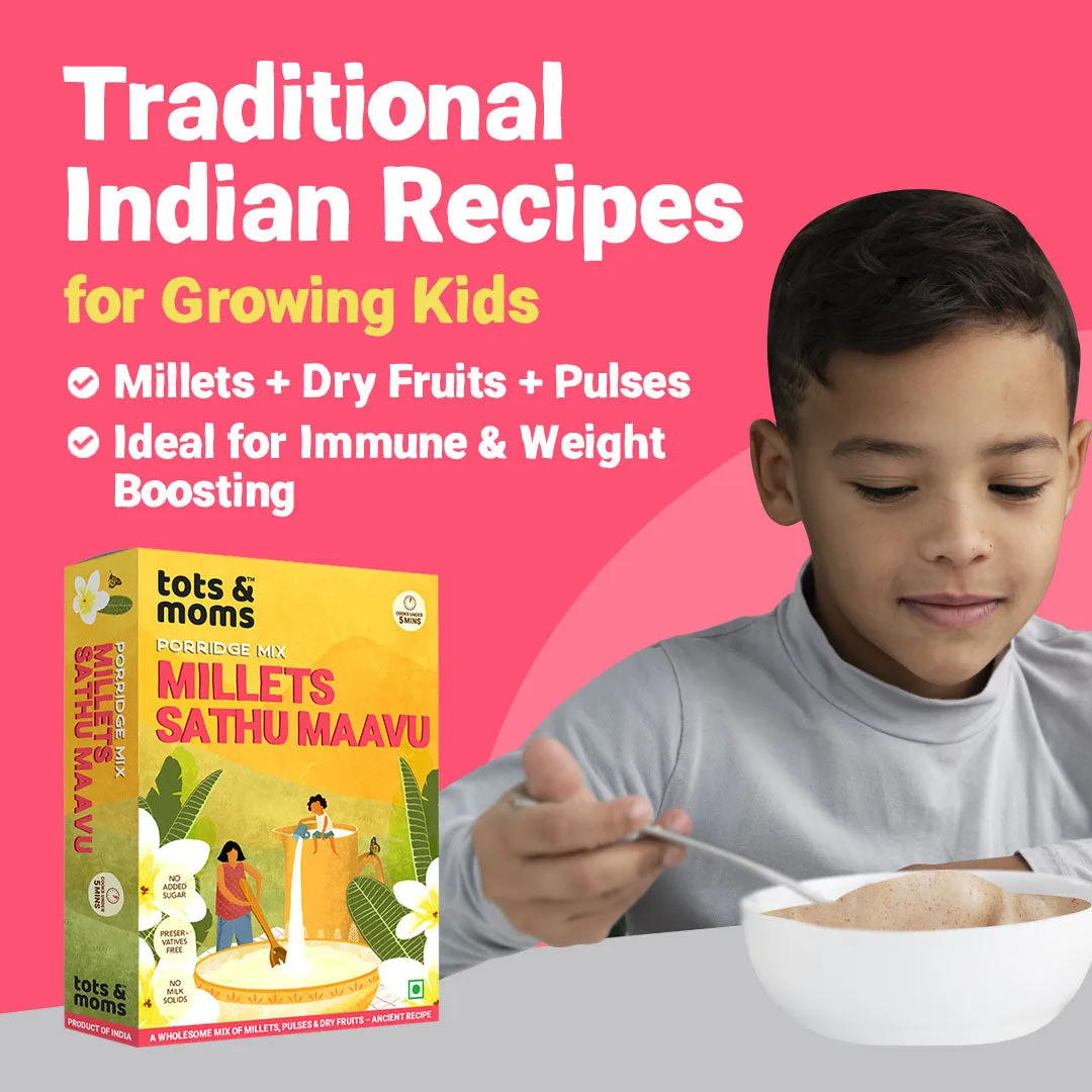 Tots & Moms Multigrain Millet Cereal- Millet Sathu Maavu