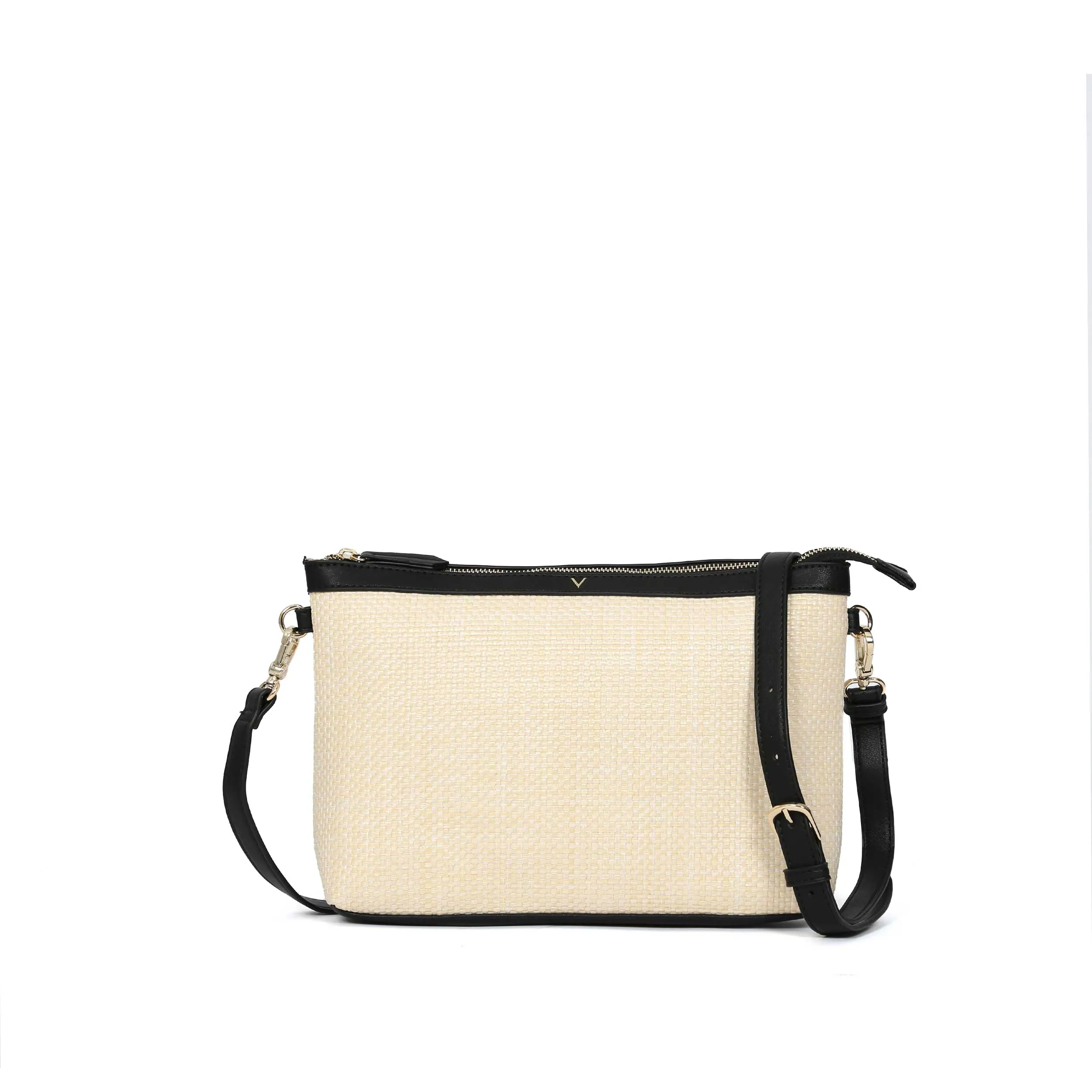 Valentino Bags Covent Ladies Beach Bag in Natural & Black