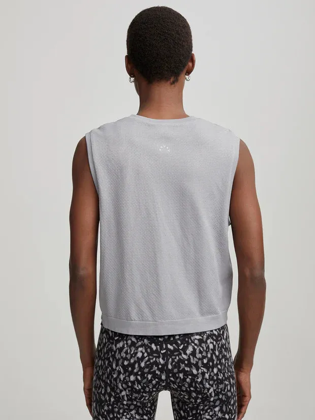 Varley Page Seamless Crop Tank - Sleet