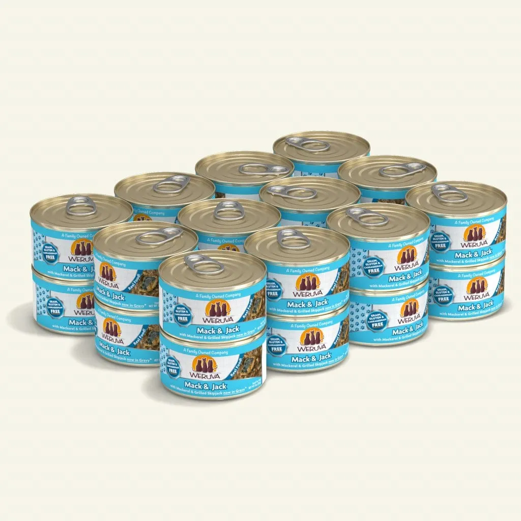 Weruva Mack And Jack With Mackerel and Grilled Skipjack Canned Cat Food