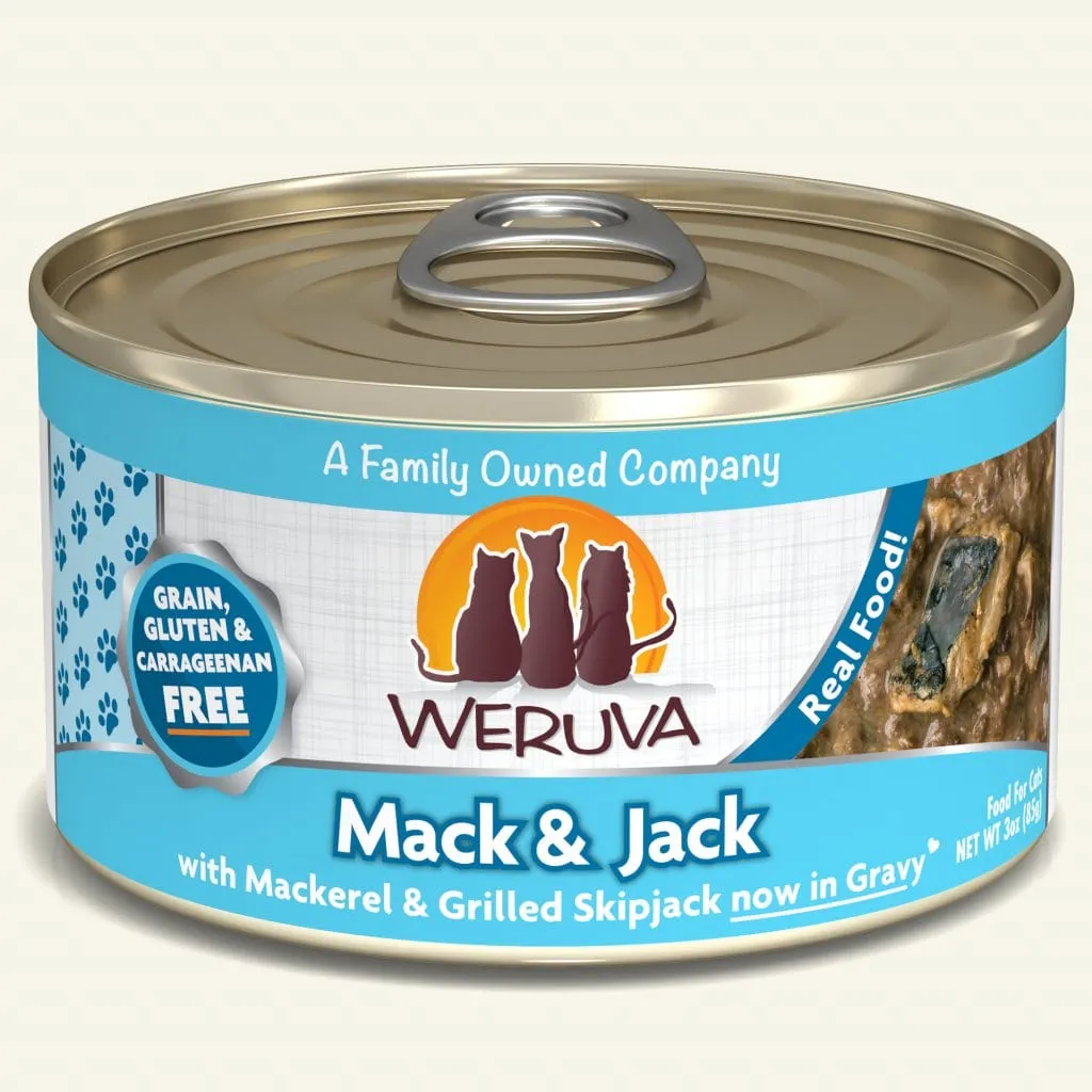 Weruva Mack And Jack With Mackerel and Grilled Skipjack Canned Cat Food