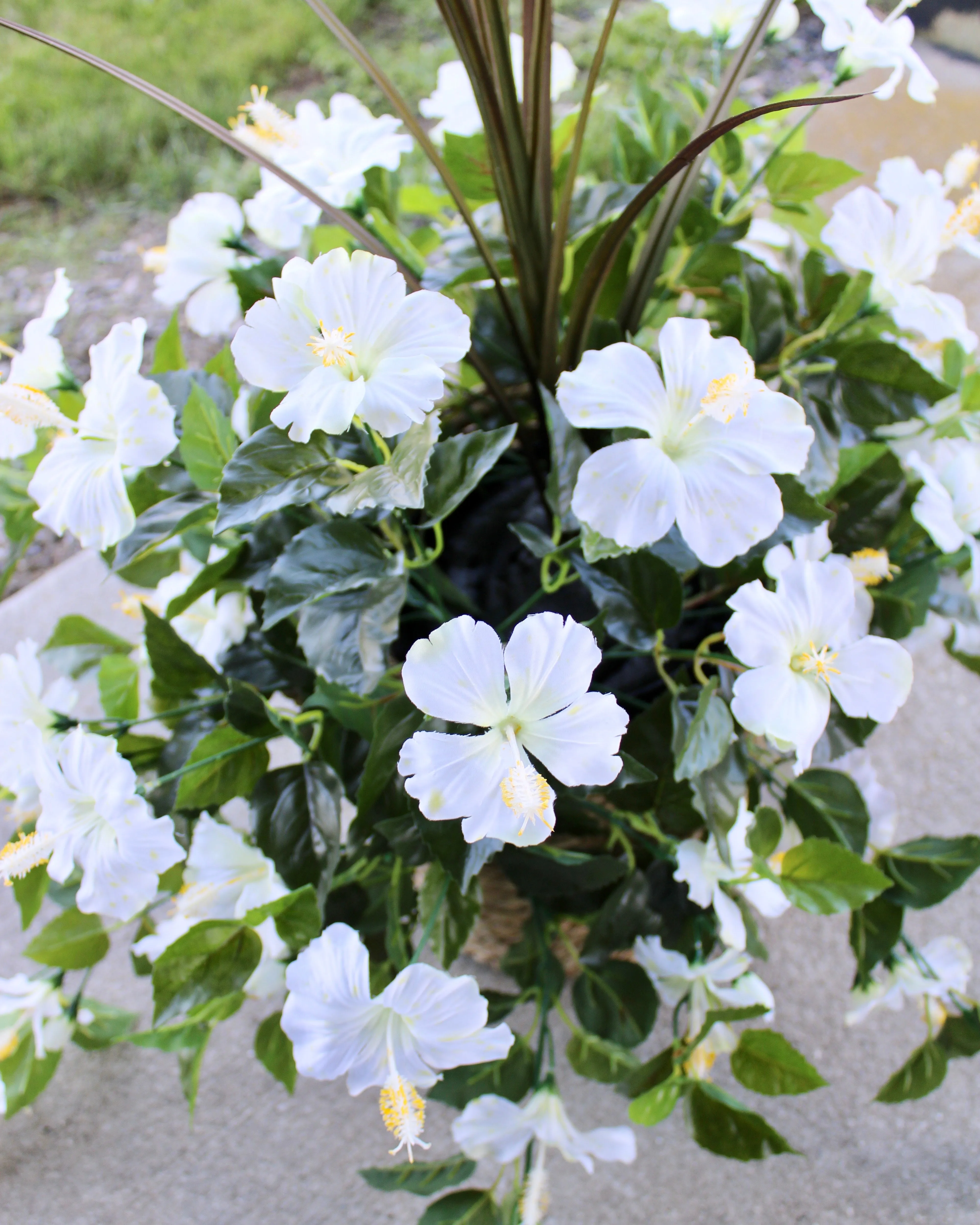 White Hibiscus Vine “Drop-In” Insert